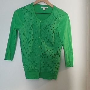 Green Button Up Sweater